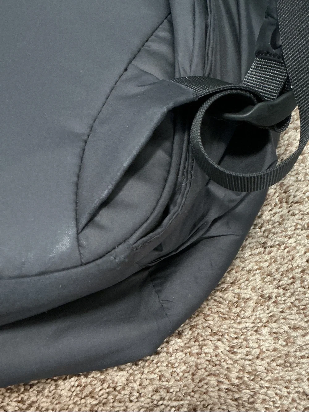 lululemon athletica Black Backpack with Front Pocket